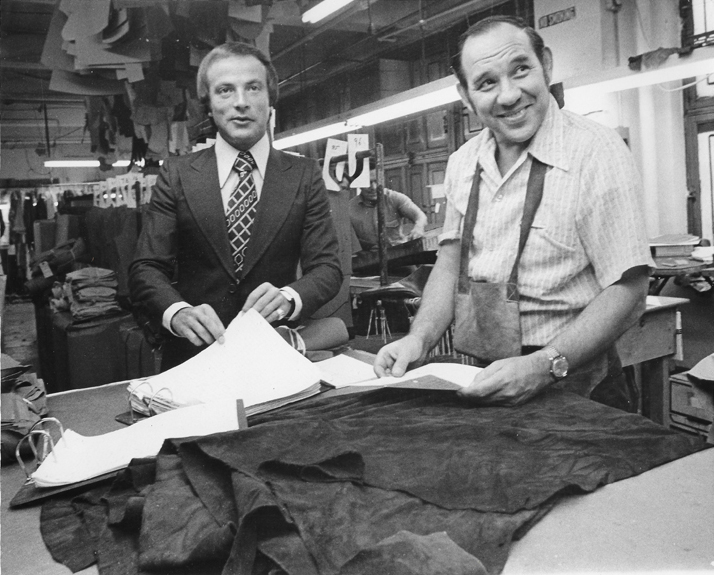 In the fashion factory — learning business firsthand.